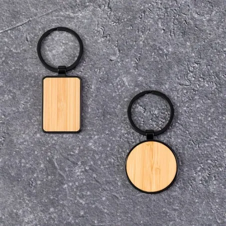 Porte-Clés Personnalisable Élégant Fenrir Matières : bois Couleurs : brun impression logo haute qualité