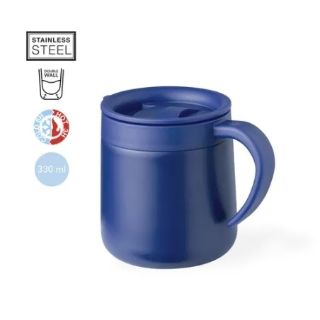 Tasse Thermique Personnalisée Idéale Bokat Matières : polyester Couleurs : jaune marquage laser ultra précis