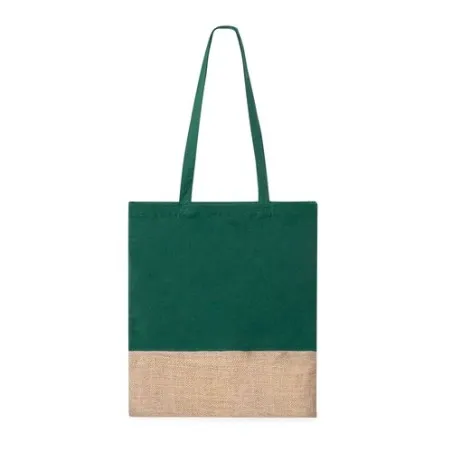 Sac Personnalisable en Coton et Jute Suelva Matières : silicone Couleurs : argenté personnalisation sur mesure