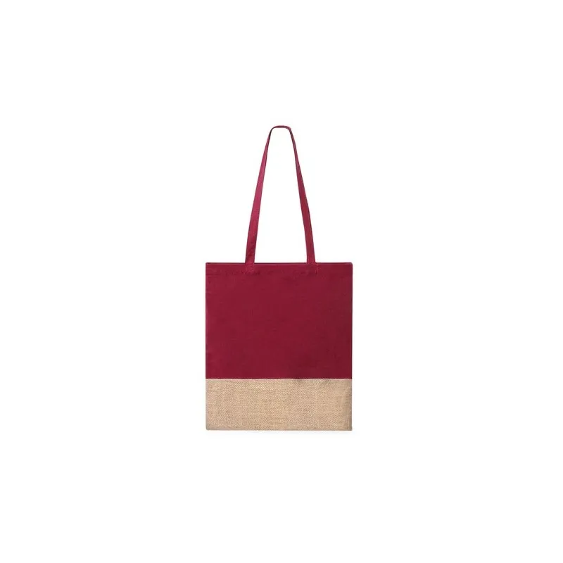Sac Personnalisable en Coton et Jute Suelva Matières : silicone Couleurs : argenté marquage laser ultra précis