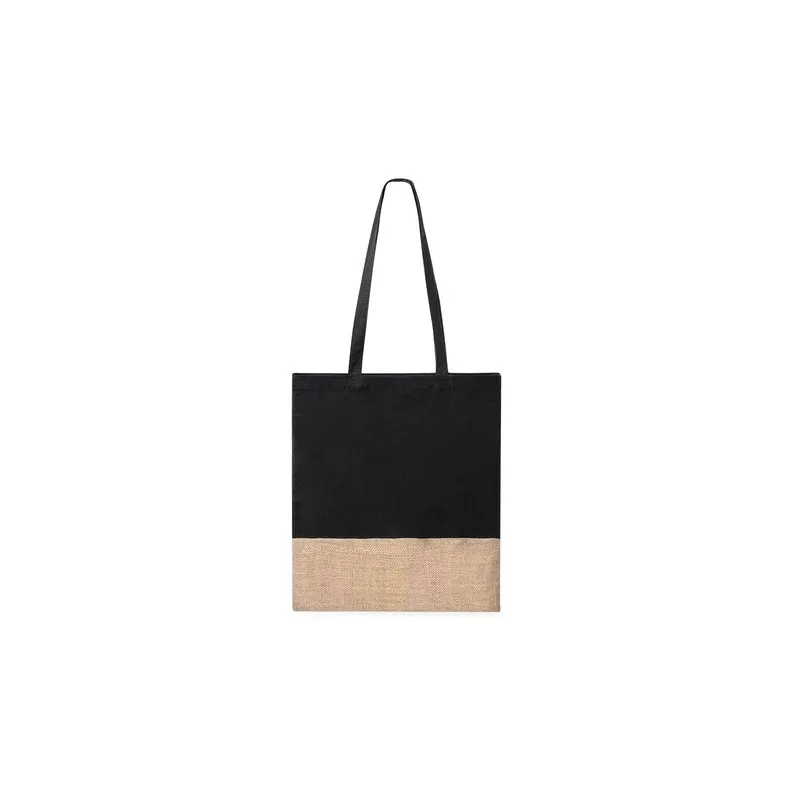 Sac Personnalisable en Coton et Jute Suelva Matières : polyester Couleurs : noir goodies personnalisé en stock