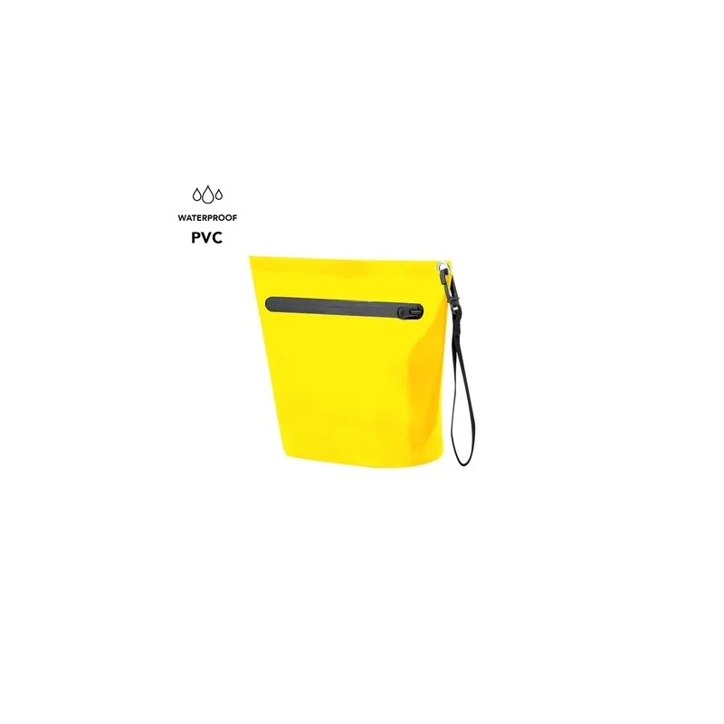 Pochette Publicitaire Imperméable Fourre-Tout Dalmas Matières : nickel Couleurs : jaune impression haute définition