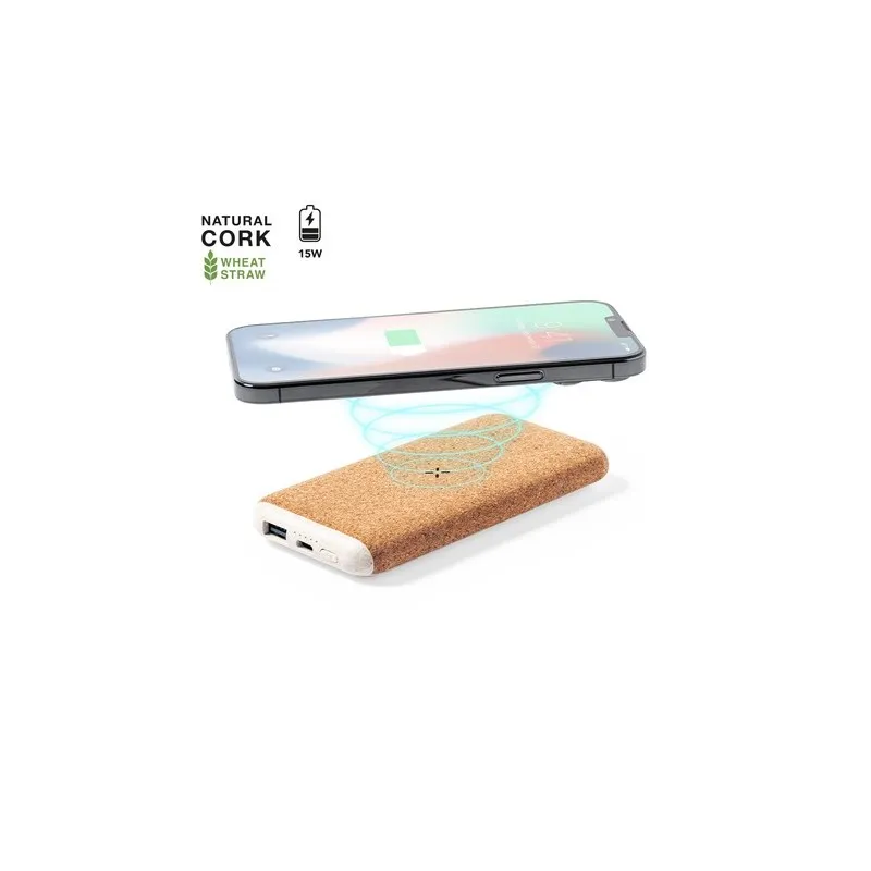 Chargeur Écologique Personnalisé 8000 mAh Limerick Matières : polyéthylène (PE) Couleurs : vert citron