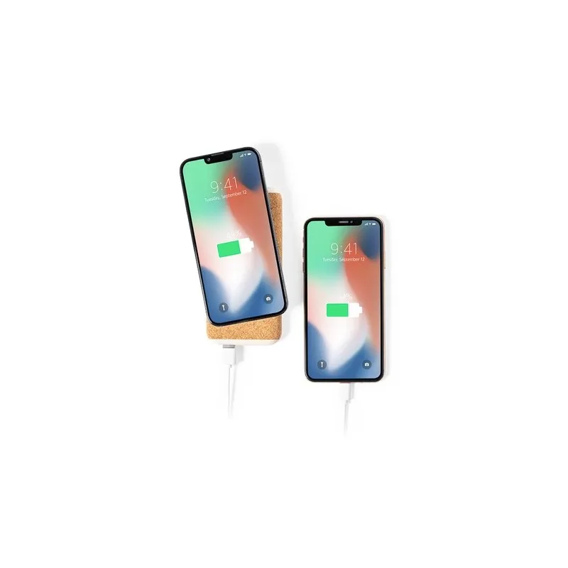 Chargeur Écologique Personnalisé 8000 mAh Limerick Matières : polyéthylène (PE) Couleurs : vert citron goodies publicitaire évén