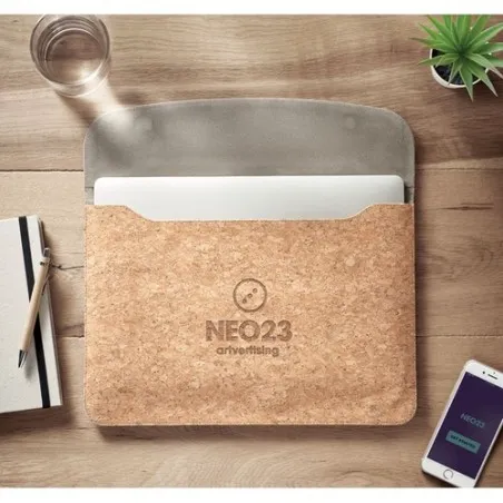 Sacoche éthique en liège personnalisée - Objet publicitaire GRACE Matières : coton Taille textile : 3XL Couleurs : blanc goodies