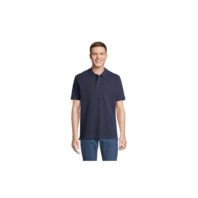 Polo bio écologique et confortable 210g personnalisé - PEGASE Taille textile : XS Couleurs : rouge vif cadeau entreprise pas che