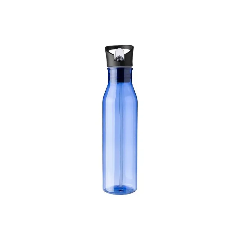 Gourde écologique de 730 ml en rPET avec paille personnalisée Manfred Matières : bambou Couleurs : noir marquage laser ultra pré