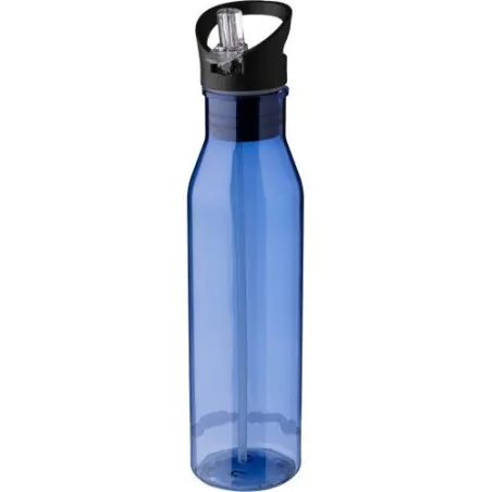 Gourde écologique de 730 ml en rPET avec paille personnalisée Manfred Matières : bambou Couleurs : vert objet promo petit budget