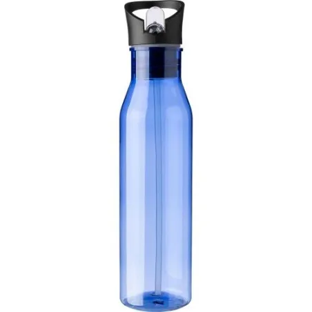 Gourde écologique de 730 ml en rPET avec paille personnalisée Manfred Matières : bambou Couleurs : bleu cadeau entreprise pas ch