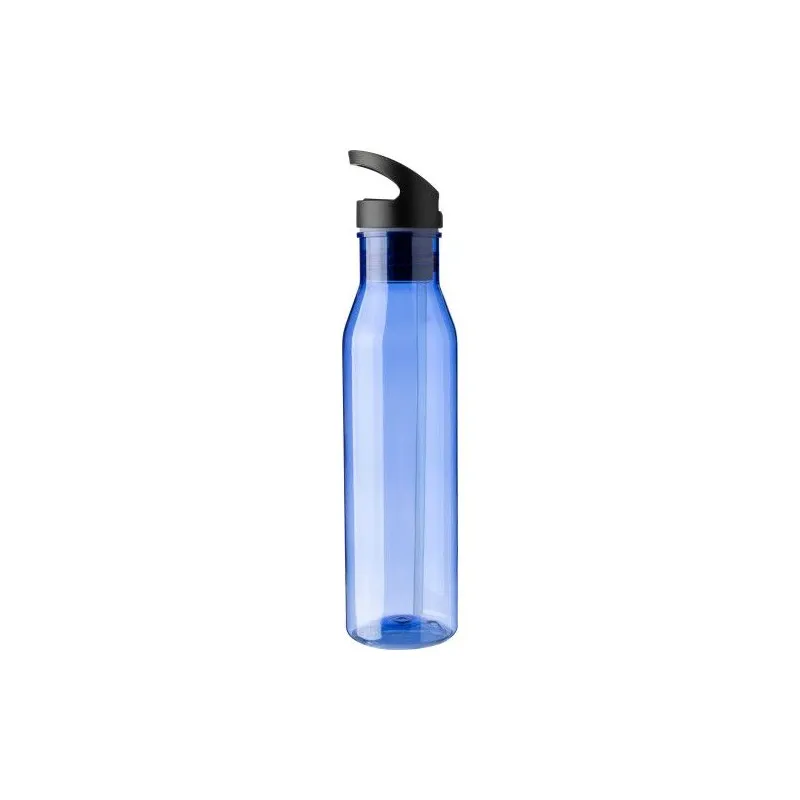 Gourde écologique de 730 ml en rPET avec paille personnalisée Manfred Matières : bambou Couleurs : bleu livraison express 24h 48