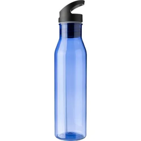 Gourde écologique de 730 ml en rPET avec paille personnalisée Manfred Matières : bambou Couleurs : bleu personnalisation rapide 