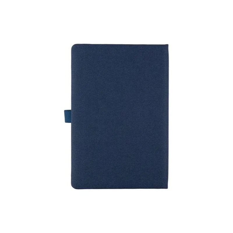 Carnet A5 écologique en rPET personnalisé - Thorsten Matières : caoutchouc Couleurs : blanc marquage laser ultra précis