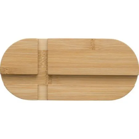 Support de téléphone et tablette Eamon en bambou