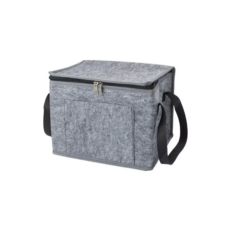 Sac isotherme écologique en feutre rPET Mason Matières : microfibre Couleurs : noir goodies publicitaire événementiel