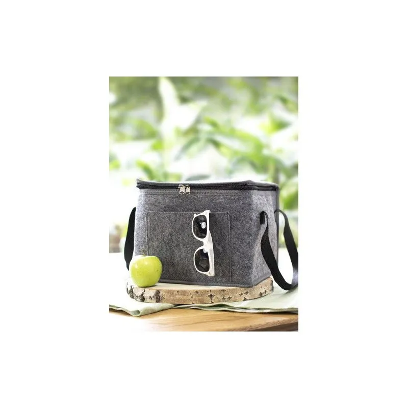 Sac isotherme écologique en feutre rPET Mason Matières : microfibre Couleurs : noir livraison express 24h 48h