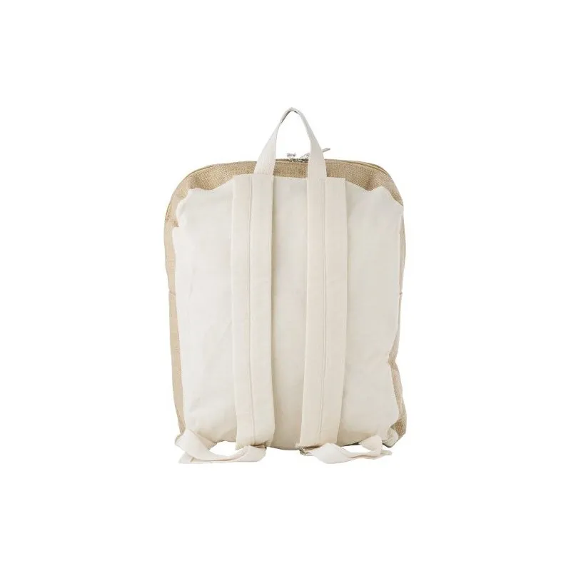 Sac à dos écologique et personnalisable en jute - Edison Matières : nylon Couleurs : rouge personnalisable avec votre logo