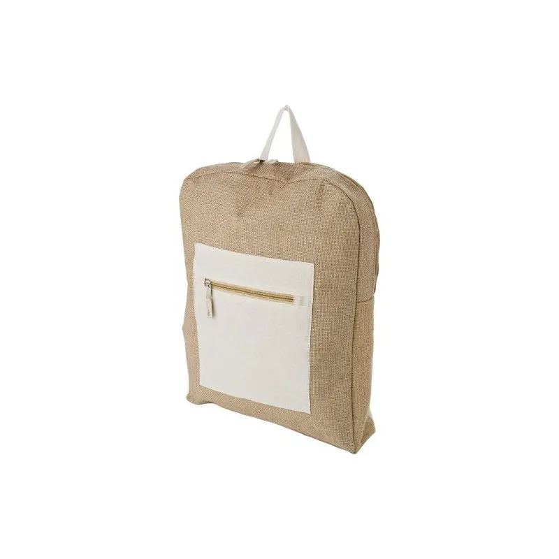 Sac à dos écologique et personnalisable en jute - Edison Matières : nylon Couleurs : rouge cadeau entreprise pas cher