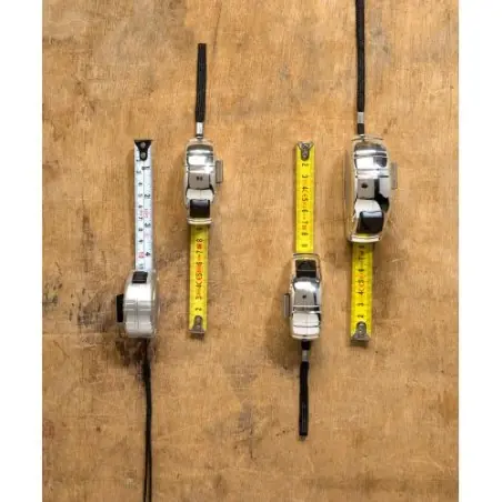 Mètre-ruban en plastique écologique de 3 m - Zuzanna Matières : polyéthylène (PE) Couleurs : vert citron marquage laser ultra pr