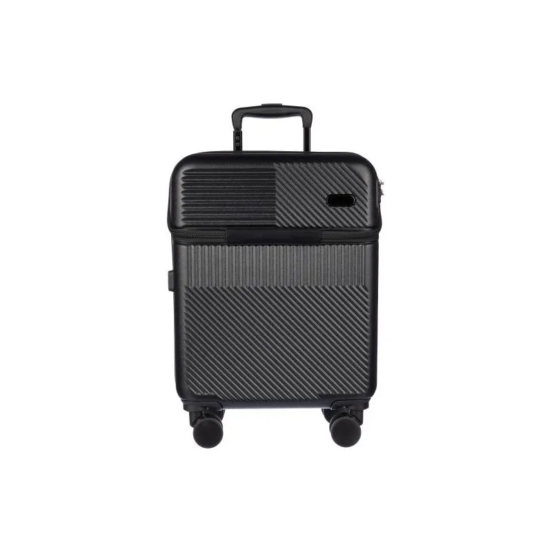 Trolley personnalisé rigide en ABS pas cher Ulf Matières : acier inoxydable Couleurs : noir