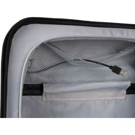 Trolley personnalisé rigide en ABS pas cher Ulf Matières : acier inoxydable Couleurs : noir impression haute définition