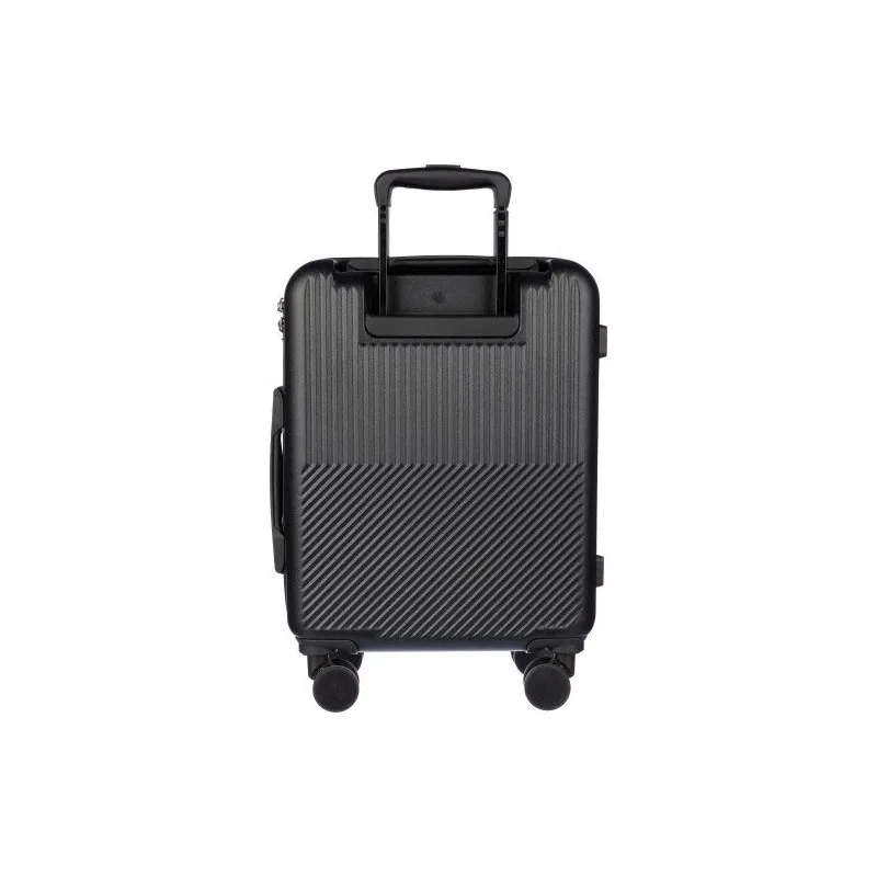 Trolley personnalisé rigide en ABS pas cher Ulf Matières : acier inoxydable Couleurs : noir marquage laser ultra précis