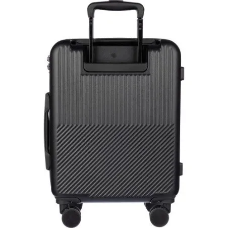 Trolley personnalisé rigide en ABS pas cher Ulf Matières : acier inoxydable Couleurs : noir marquage laser ultra précis