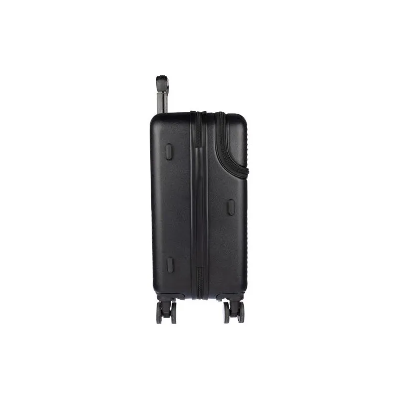 Trolley personnalisé rigide en ABS pas cher Ulf Matières : acier inoxydable Couleurs : noir livraison express 24h 48h