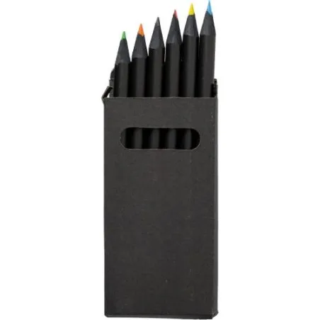 Set de 6 crayons personnalisés Holger pas cher Couleurs : rouge