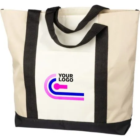 Sac shopping écologique en rPET personnalisé - Carl Couleurs : bleu royal impression haute définition