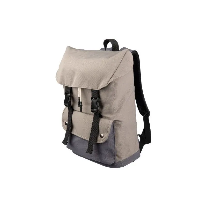 Sac à dos personnalisé en polyester pour ordinateur - Jürgen Matières : bambou Couleurs : beige personnalisable avec votre logo