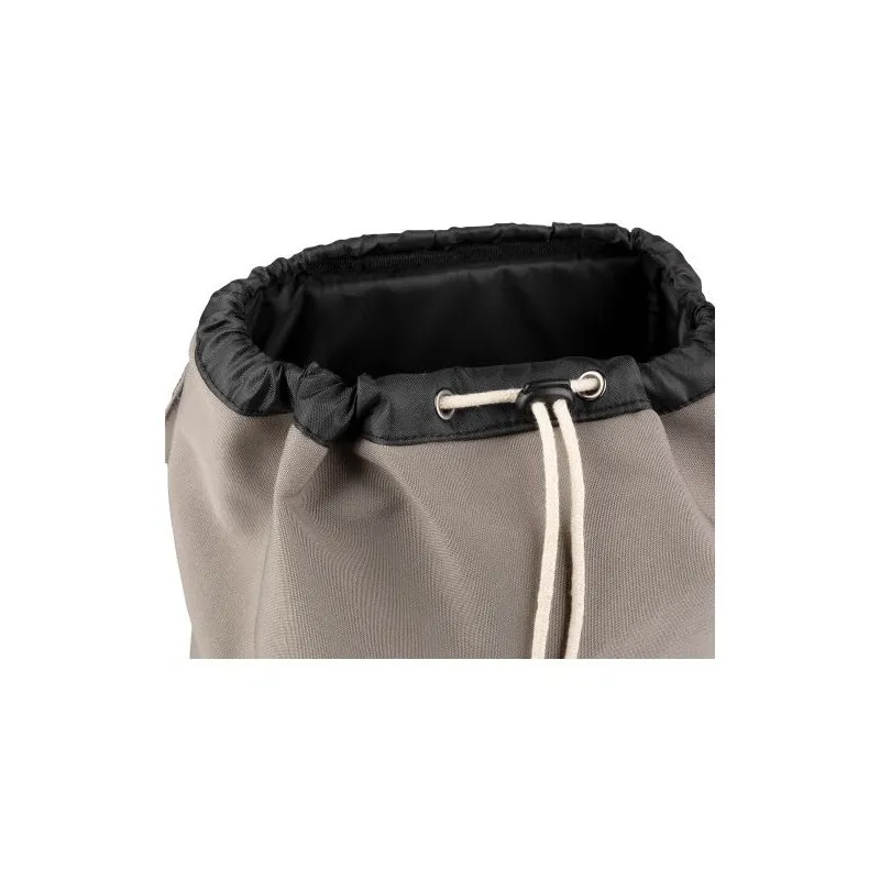 Sac à dos personnalisé en polyester pour ordinateur - Jürgen Matières : bambou Couleurs : beige marquage laser ultra précis