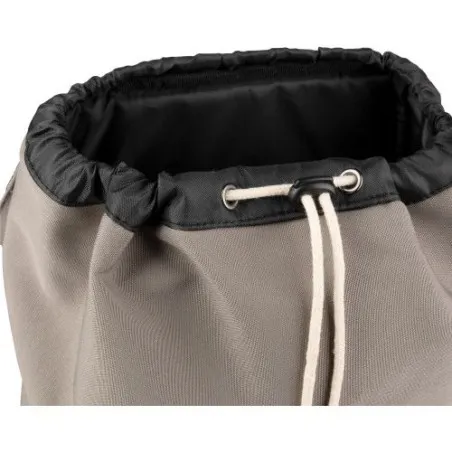 Sac à dos personnalisé en polyester pour ordinateur - Jürgen Matières : bambou Couleurs : beige marquage laser ultra précis
