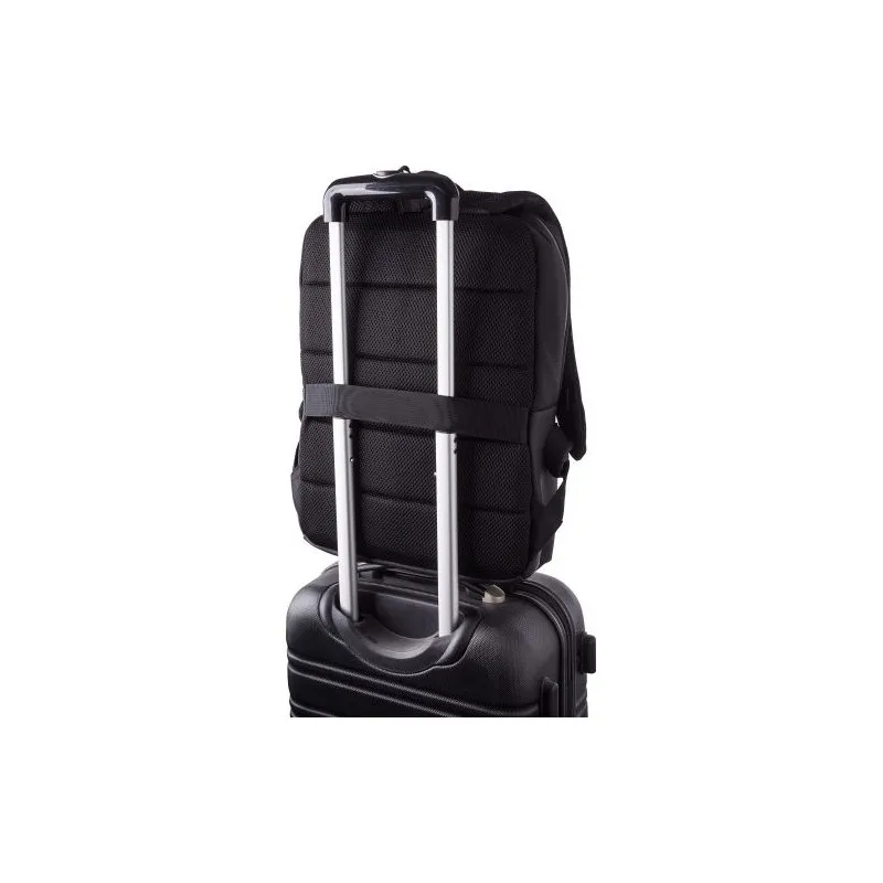 Sac à dos personnalisé en polyester 600D pour ordinateur - Oscar Matières : bambou Couleurs : vert goodies publicitaire événemen