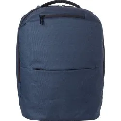 Sac à dos porte-ordinateur en polyester 600D personnalisé Nicolas Matières : bambou Couleurs : bleu