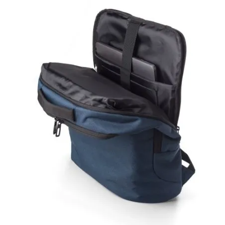 Sac à dos porte-ordinateur en polyester 600D personnalisé Nicolas Matières : bambou Couleurs : noir impression haute définition