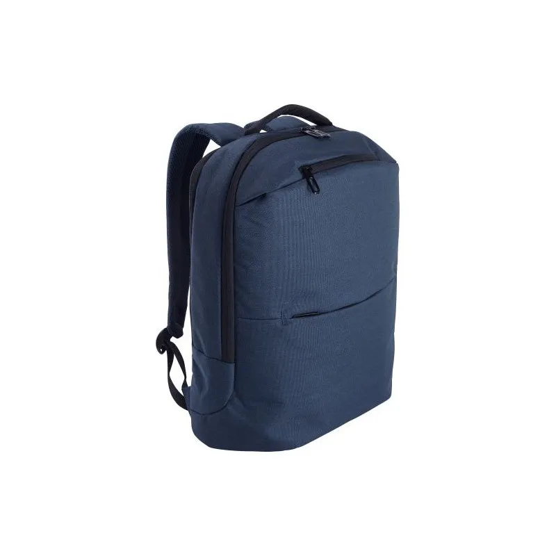 Sac à dos porte-ordinateur en polyester 600D personnalisé Nicolas Matières : bambou Couleurs : noir cadeau client original