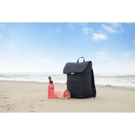 Sac à dos écologique porte-ordinateur en polyester 600D personnalisé - Appolo Matières : ABS Couleurs : vert marquage laser ultr