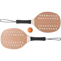 Raquettes de tennis personnalisées en bois de rose - Sergio Matières : ABS Couleurs : beige