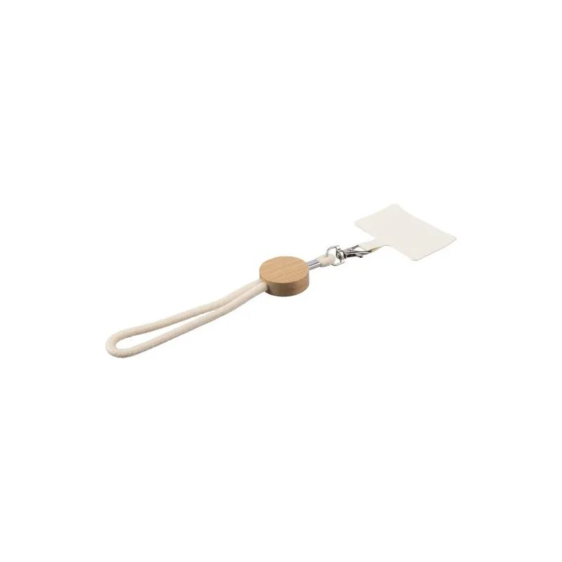 Porte-téléphone personnalisable en coton - Maxim Matières : ABS Couleurs : noir goodies publicitaire événementiel