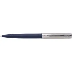 Stylo bille personnalisé écologique Deluxe Waterman Allure Matières : PET recyclé Couleurs : bleu marine