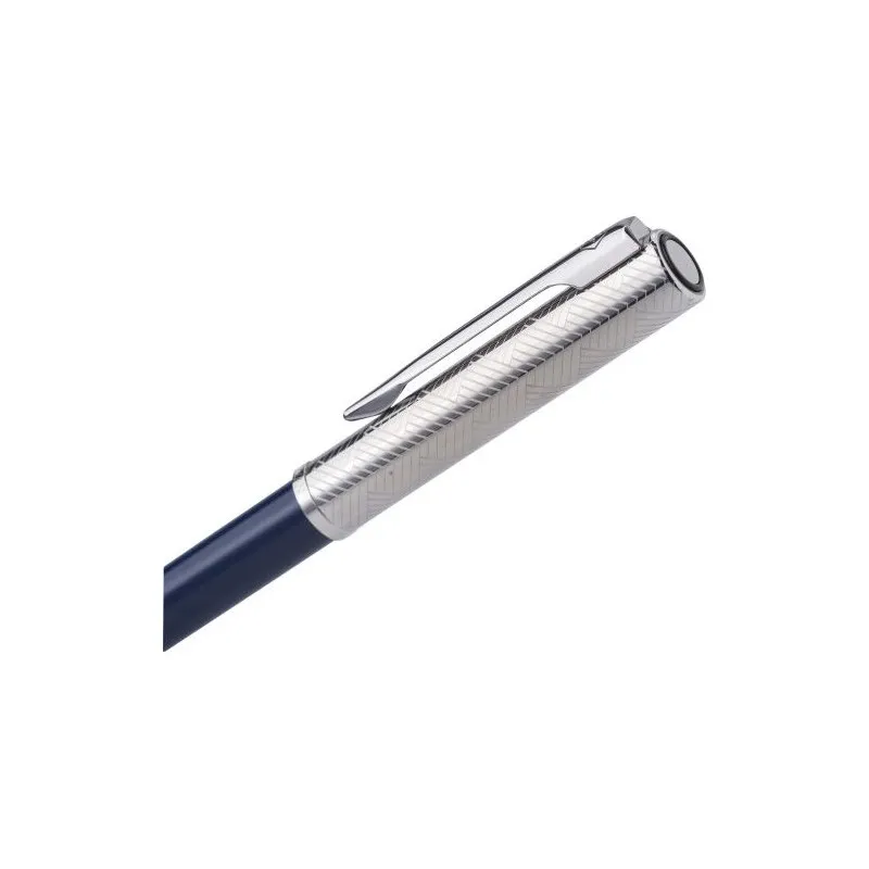 Stylo bille personnalisé écologique Deluxe Waterman Allure Matières : PET recyclé Couleurs : fuchsia impression logo haute quali