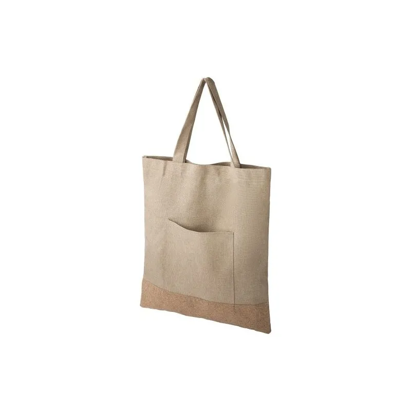 Sac Shopping Écologique en Polyester rPET - Ophelia Matières : PET recyclé Couleurs : turquoise personnalisable avec votre logo
