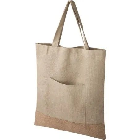 Sac Shopping Écologique en Polyester rPET - Ophelia Matières : PET recyclé Couleurs : turquoise personnalisable avec votre logo
