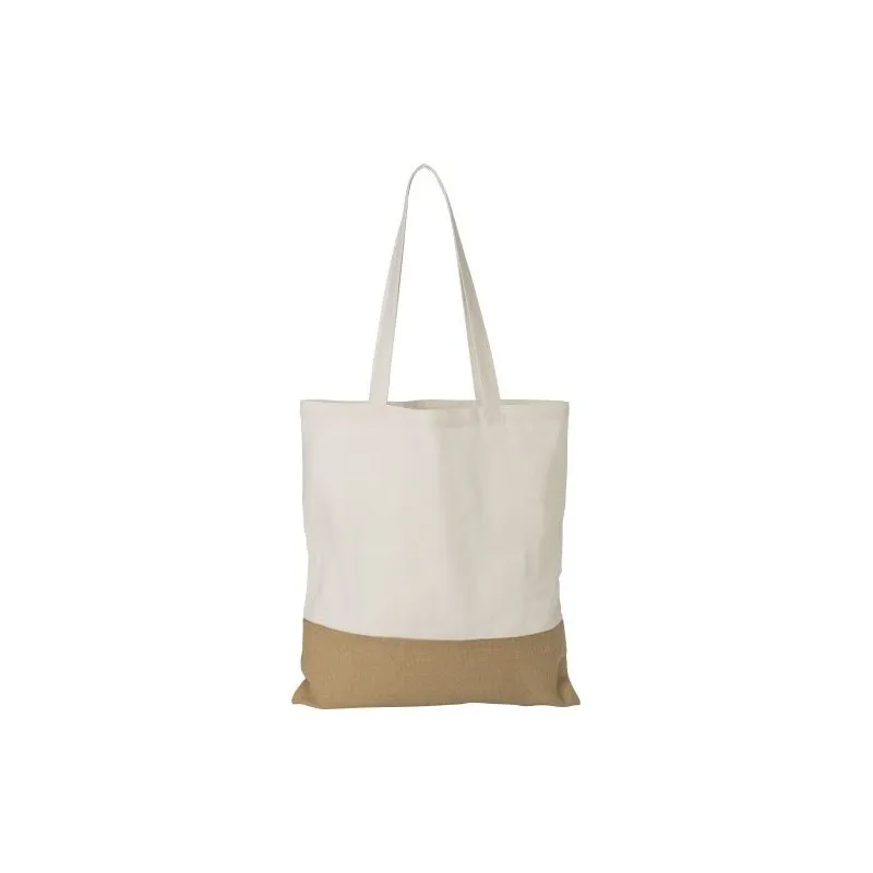 Sac shopping écologique en coton - Cadeau personnalisé Kyler Matières : PET recyclé Couleurs : vert foncé impression haute défin
