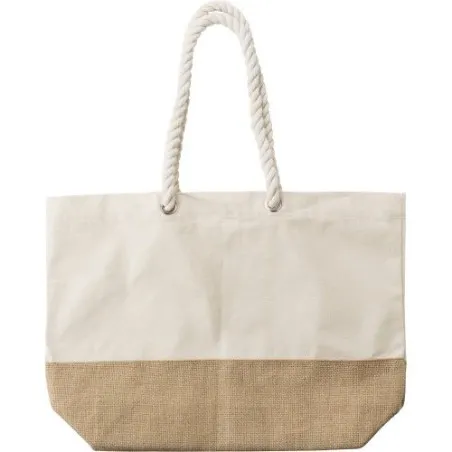 Sac shopping durable en coton canvas - Diego Matières : PET Couleurs : gris