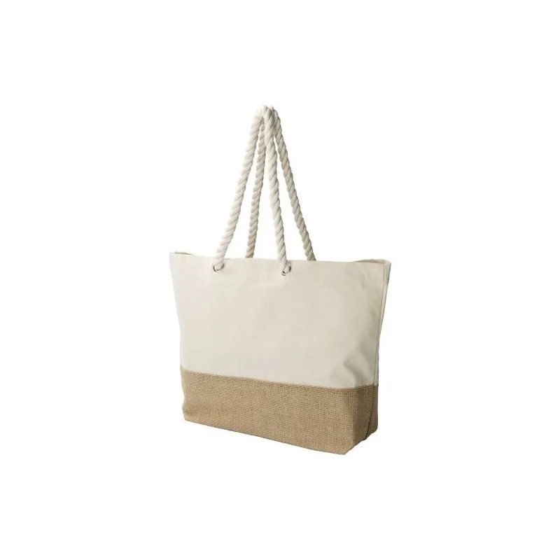 Sac shopping durable en coton canvas - Diego Matières : PET Couleurs : gris personnalisable avec votre logo