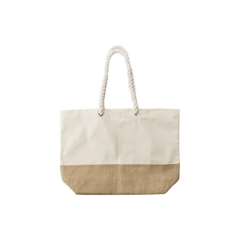 Sac shopping durable en coton canvas - Diego Matières : PET Couleurs : gris cadeau entreprise pas cher
