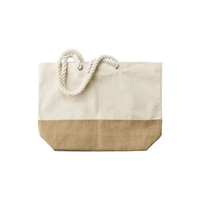 Sac shopping durable en coton canvas - Diego Matières : PET Couleurs : gris goodies publicitaire événementiel