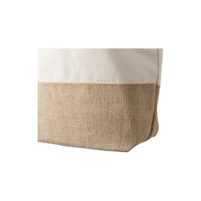 Sac shopping durable en coton canvas - Diego Matières : PET Couleurs : gris impression haute définition
