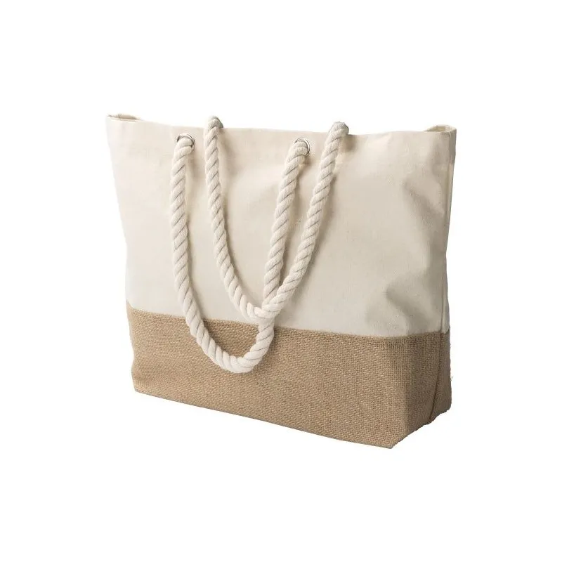 Sac shopping durable en coton canvas - Diego Matières : PET Couleurs : gris marquage laser ultra précis